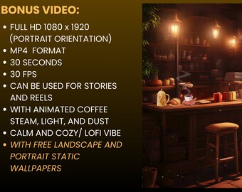 Let the Light in Animated Restaurant Coffee Shop Desktop