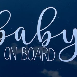 Baby on board sign
