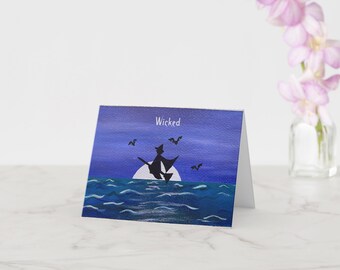 Wicked Witch Moonrise Greeting Card