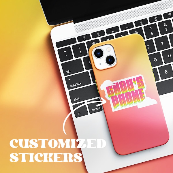 Customized Stickers for Laptops, Phone Cases, iPad, Mugs, Notebook, Birthday Cards, New Year Gifts for Friends, Colleagues, Kids