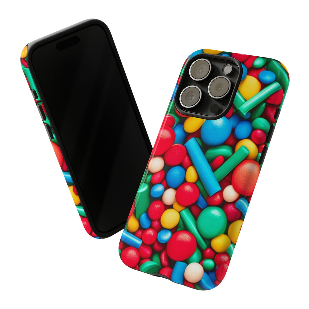 Candy Crush Confetti iPhone Case 15,14,13, and Samsung Galaxy Etsy