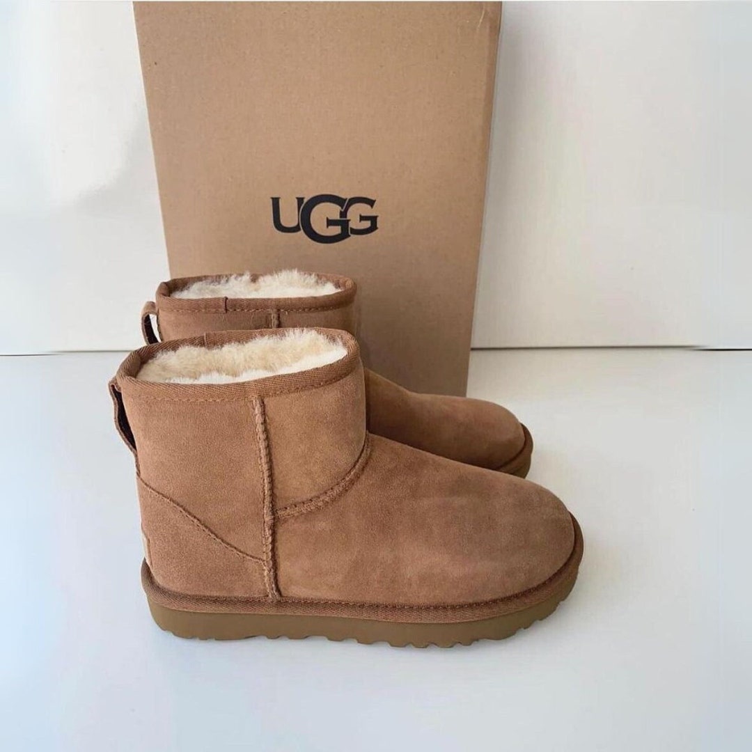 Vegan Fur Uggsinspired Boots for Adults Warm Fluffy Snow Etsy Canada