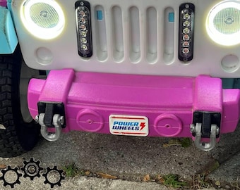 D-Ring Tow Hook Shackles for Power Wheels Jeep (and others) - Custom Bumper Accessory