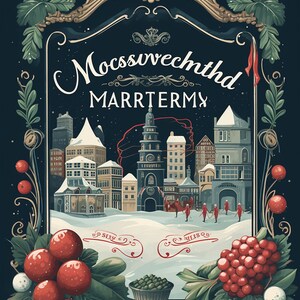 Miljö Weihnachtsmarkt druckbare Clip digitale Kunst altes Plakat New York Design Bilder Urlaub Postkarten Geschenke rappen Papier Handwerk DIY PNG