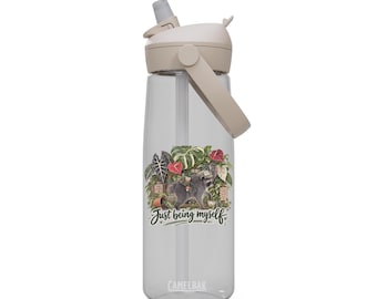 CamelBak Thrive Water Bottle, Raccoon Plant Lover Gift, 25oz BPA-Free Tritan