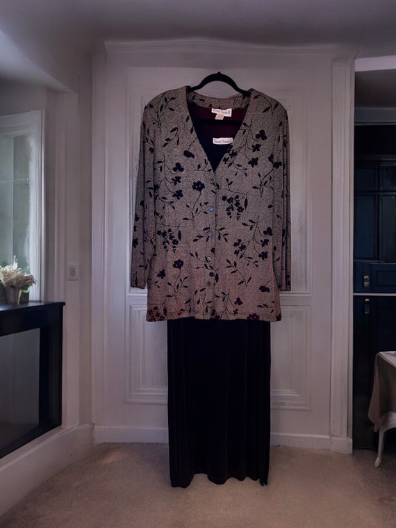 Black Ronnie Nicole ll by Ouida Evening Dress Set… - image 1