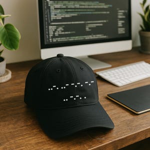 Morse Code Resist Cap | Subtle "F* ICE" Message Dad Hat image 4