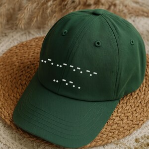 Morse Code Resist Cap | Subtle "F* ICE" Message Dad Hat image 3