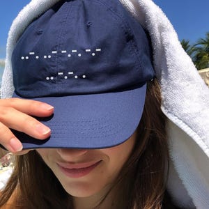 Morse Code Resist Cap | Subtle "F* ICE" Message Dad Hat image 2