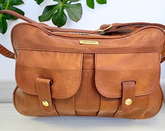 1970s Samsonite Brown Travel Bag | Vintage Carry-On