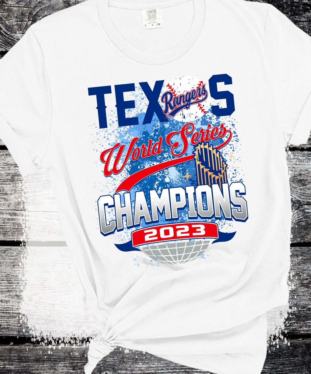 Comfort Colors Texas Rangers World Series Champions 2023 Sudadera Texas ...