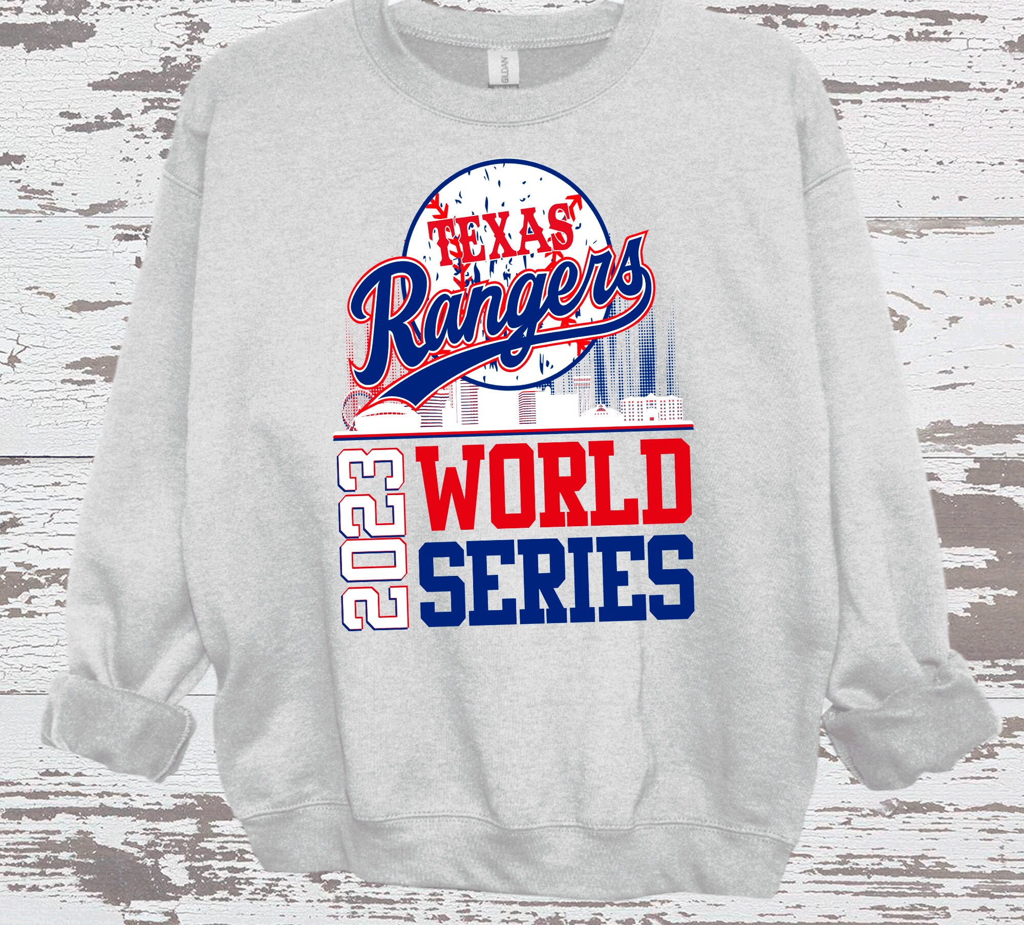 Comfort Colors Texas Ranger World Series Champions 2023 Sudadera Texas