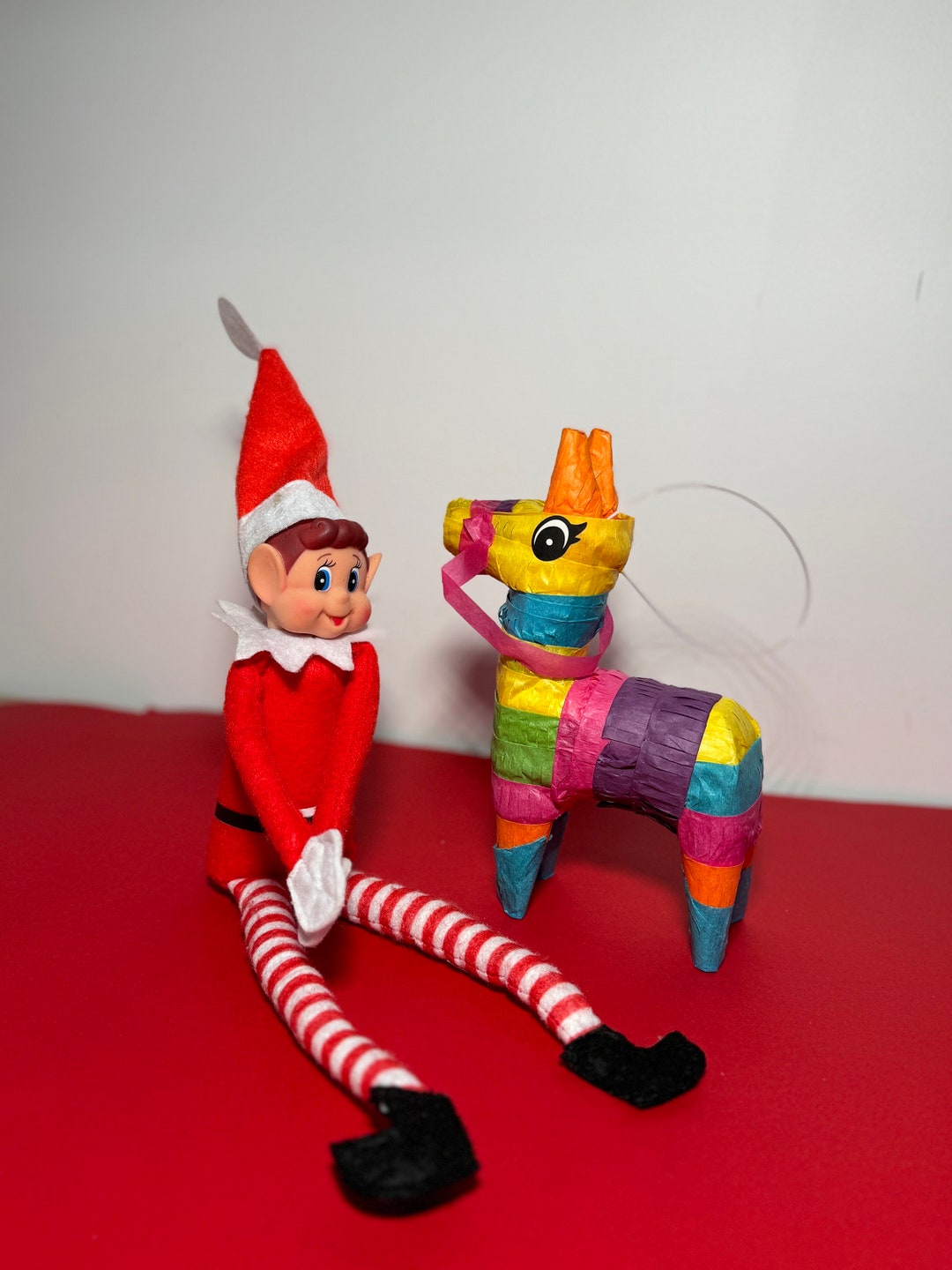 Small Donkey Piñata Elf on the Shelf Prop Elf Prop Etsy