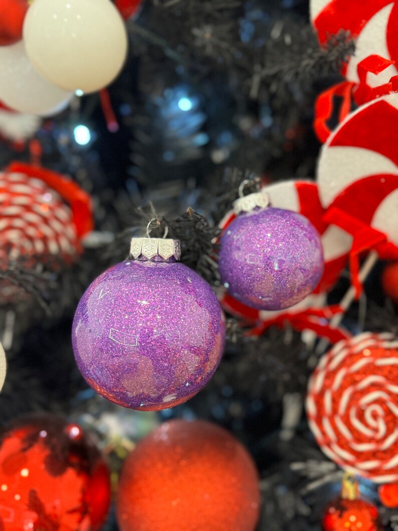 8cm Personalised Christmas Baubles Custom Name Christmas Tree Ornaments