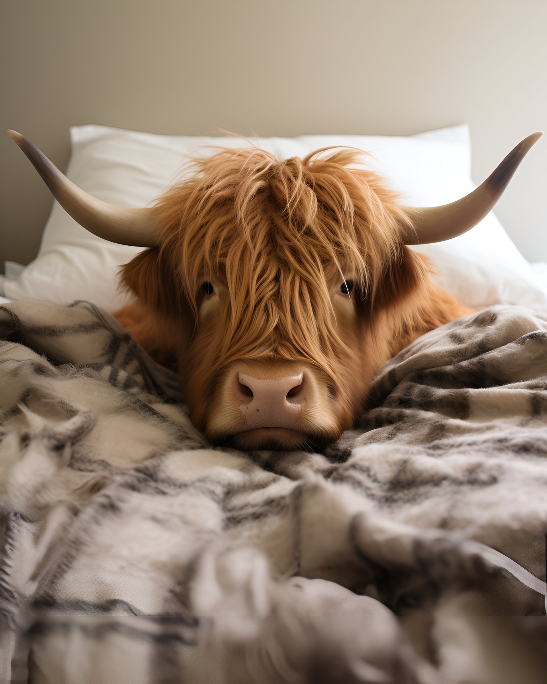 Highland Cows Bedroom Decor, Highland Cows Instant Download, Bedroom