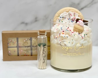 Decadent Sugar Cooke Candle,Birthday Gift, perfect Gift For Her, Anniversary, Christmas Gift, Soy Candle, Christmas Candle, Home decor