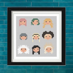 Schitts Creek Moira&#39;s Wigs Cross Stitch Pattern **PDF ONLY** | Moira Rose