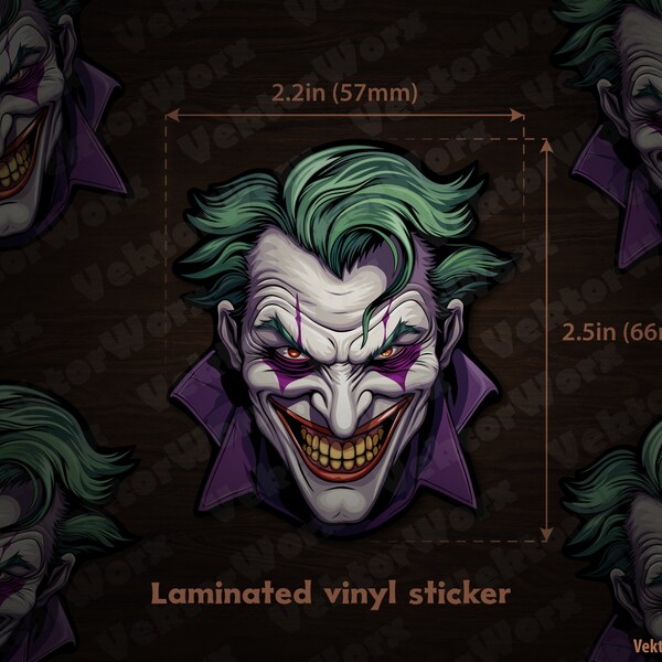 The Joker. Vinyl sticker.