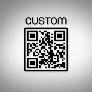 Codice QR personalizzato. Adesivo in vinile.