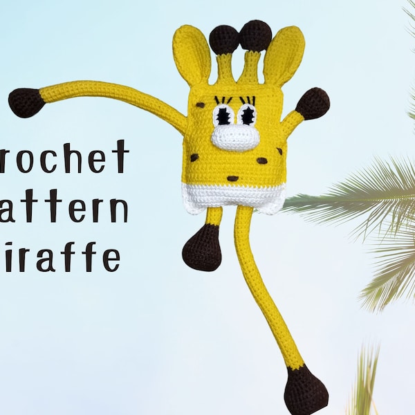 DIY Digital file, sensory toy, Pattern Crochet,Montessori toy for newborns, Christmas present, giraffe crochet pattern