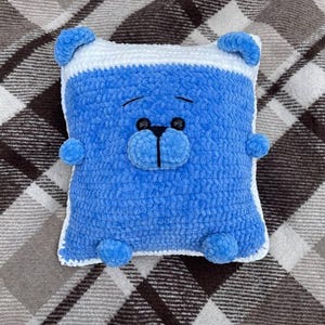Crochet Pattern: Plush Bear Pillow - Digital PDF Download