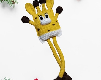 Einfach zu häkeln Giraffe Muster - DIY Sensorisches Fidget Spielzeug für Babys, Montessori Kleinkind Geschenk, Neugeborenen Kinderwagen Spielzeug (Digitaler Download)