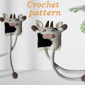 Crochet Cow Pattern PDF – Amigurumi Cow Toy Tutorial – Stuffed Animal Farm Animal Plushie – Easy Beginner-Friendly Digital Download