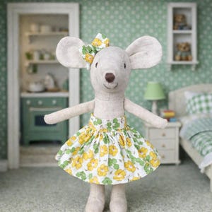 Maileg mouse clothes skirt and headband bow Headband Miniature wardrobe Maileg Mouse outfit Big Sister, Little Sister, Mom