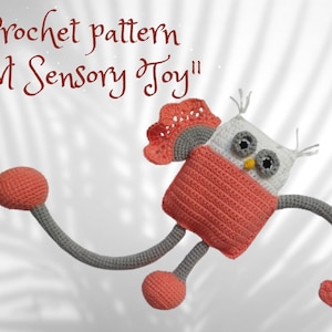 Modello all'uncinetto, giocattolo Fidget gufo per bambini, giocattolo sensoriale estensibile, giocattolo Montessori per neonati, regalo di compleanno per bambini piccoli, regalo di Natale