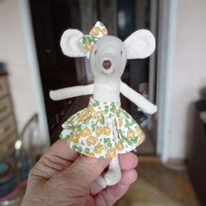 Maileg mouse clothes skirt and headband bow Headband Miniature wardrobe Maileg Mouse outfit Big Sister, Little Sister, Mom