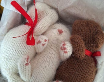 Realistic Kitten for kids Soft Mini Toy Cats 4–5 in, Pocket gift idea for toddler, birthday daughter, baby shower favour cute beige white