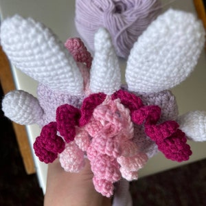 DIY, sensory crochet toy, crochet unicorn, crochet pull toy, crochet pattern, birthday present, Montessori toy zdjęcie 9