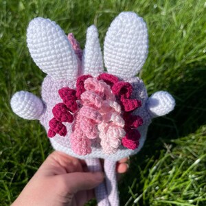 DIY, sensory crochet toy, crochet unicorn, crochet pull toy, crochet pattern, birthday present, Montessori toy zdjęcie 3