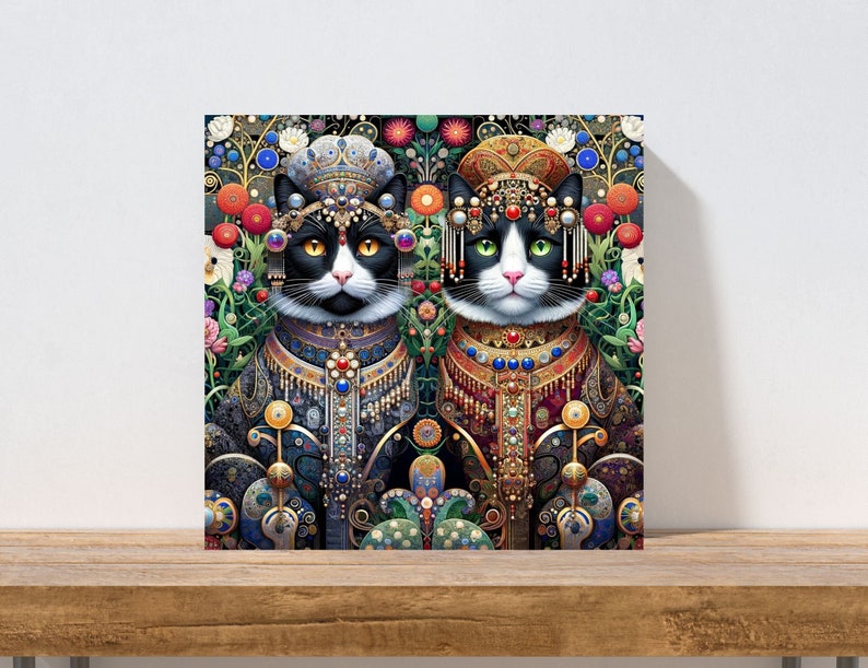 Canvas Cat Wall Art Canvas Prints Living Room Art Home Decor Etsy