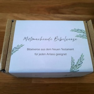 Kartenbox, Bibelversebox, 50 Bibelkärtchen, Geschenkartikel, ErmutigtdurchsWort, Bestellnr. 25100