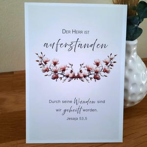 christliche Osterkarte, Auferstehungskarte, ErmutigtdurchsWort, Bestellnr. 25001