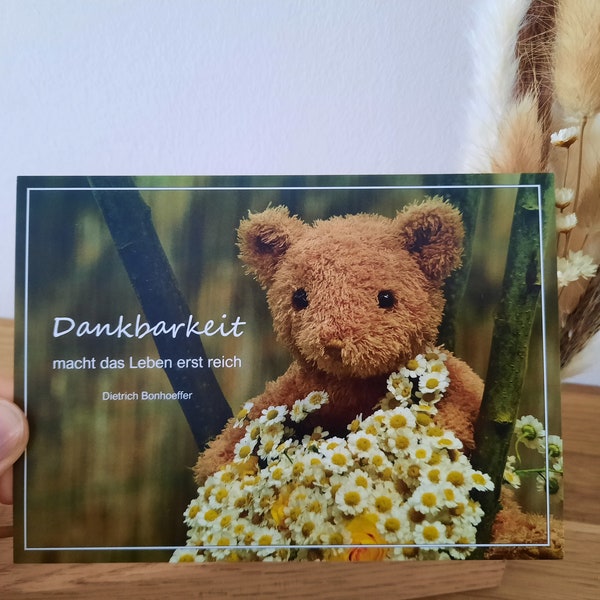 Christliche Postkarte, Dankbarkeit, ErmutigtdurchsWort