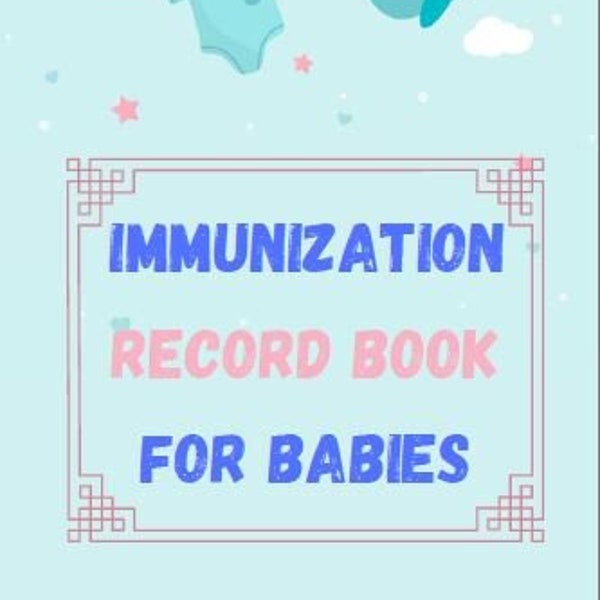 Immunization Record Book - Etsy