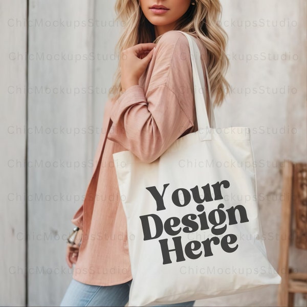 Tote Bag Mockup Canvas Tote Bag Mockup Boho Tote Bag Mock Model Tote Bag Mock Model Mock Canvas Tote Bag Mockup Cute Print on Demand Mock