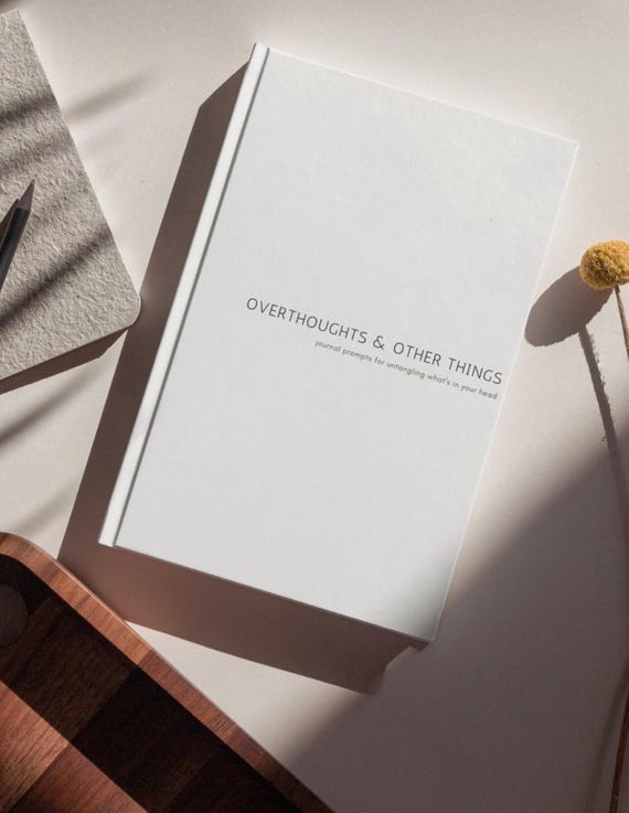 Overthinking Journal | Guided Self-Reflection Prompts | Mental Clarity & Emotional Check-In Journal (Digital Download)