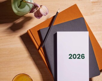 Minimalistische digitale planner 2026 | Week- en maandplanner, pdf | Afdrukbare planner of iPad-planner | Schone neutrale lay-out