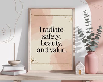 Lámina con cita inspiradora, decoración bohemia (descarga digital)
