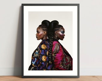 Digital Download – Twins – Wall Poster – Retro Wall Art - Wall Art - Printable Art – Home Décor – Disco Poster – 1980s