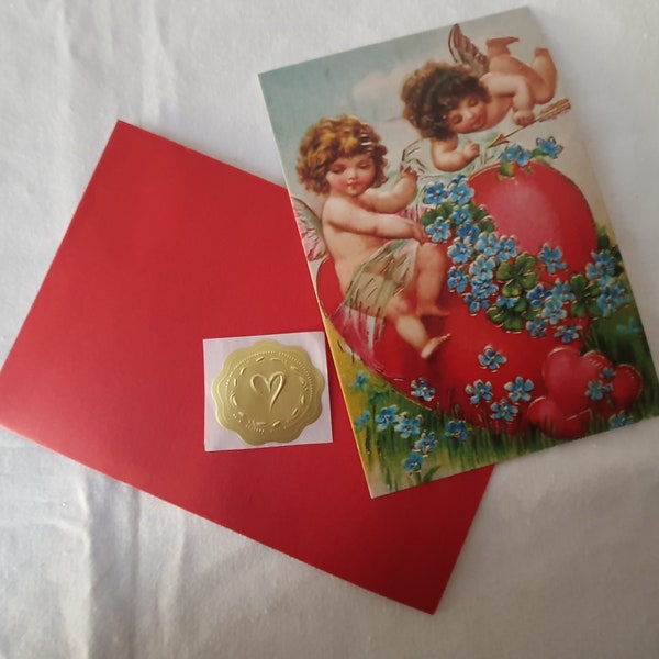 carte postal saint valentin