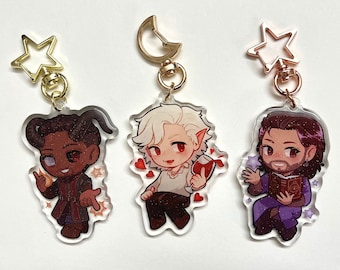 baldurs gate 3 glitter epoxy charms