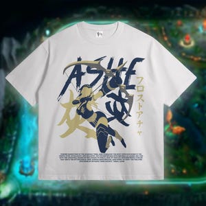 Ashe League of Legends Tshirt. LoL Comfy Ashe Main Shirt. Video Game Gift for Teenager. Ashe Tee for Kid&#39;s.
