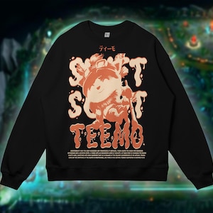 Bluza Teemo League of Legends. Główna koszulka Lol Teemo. Wygodna gra wideo. Prezenty Lol dla nastolatka. Prezent Yordle dla niego. Teemo dla niej.