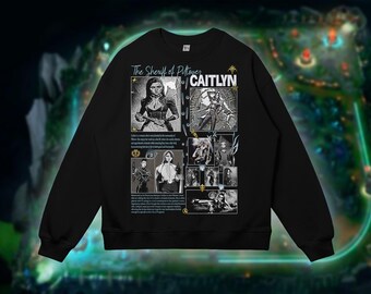 Caitlyn League of Legends Sweatshirt. Caitlyn Gift for Gamer Girlfriend. Lol Arcane Soft Sweatshirt. Comfy Caitlyn Main Sweatshirt.