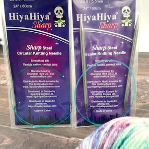 HiyaHiya 24" (60cm) Sharp Steel Fixed Circular Knitting Needles