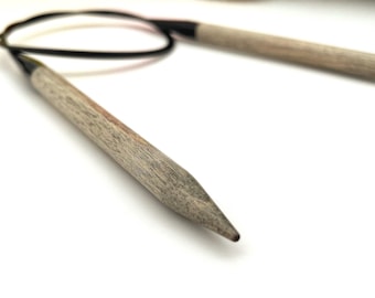 LYKKE Driftwood 60” (150cm) Fixed Circular Knitting Needles